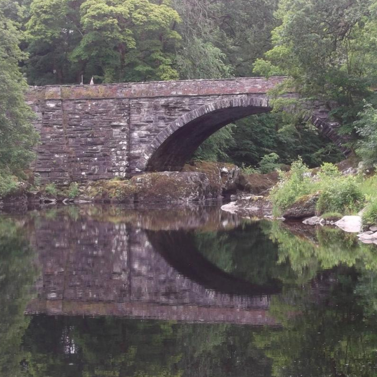 Photo of a bridge known as Pont yr Afanc.