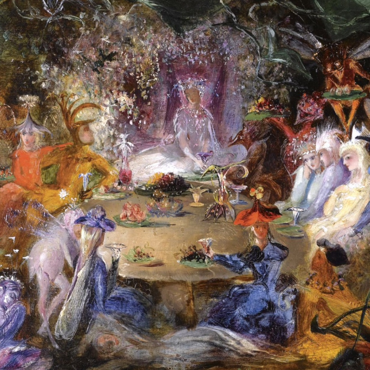 Image of The Fairies’ Banquet by John Anster Fitzgerald.