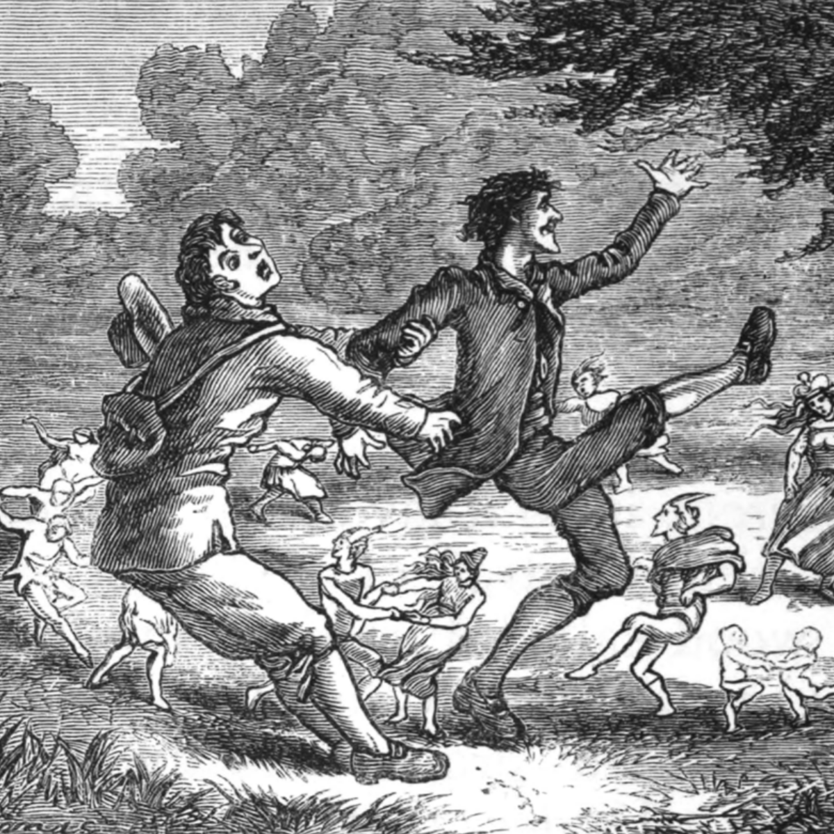 Image of Plucked from the Fairy Circle by T. H. Thomas from British Goblins: Welsh Folk-Lore, Fairy Mythology, Legends and Traditions by Wirt Sikes.